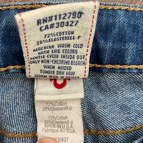 True Religion Gwen Zipper Ankle Skinny Jeans - 26 - Picture 6 of 9